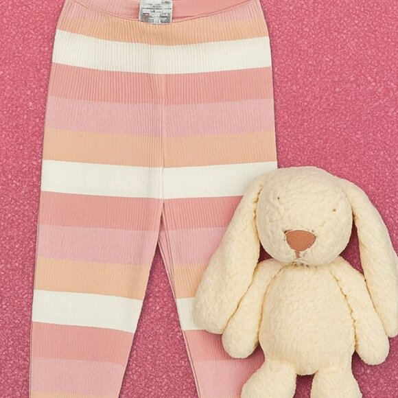 “Sunset Snuggles” Ribbed Lounge Set – Soft Stripes for Cozy Days 4T NWT Cotton - Picture 5 of 7